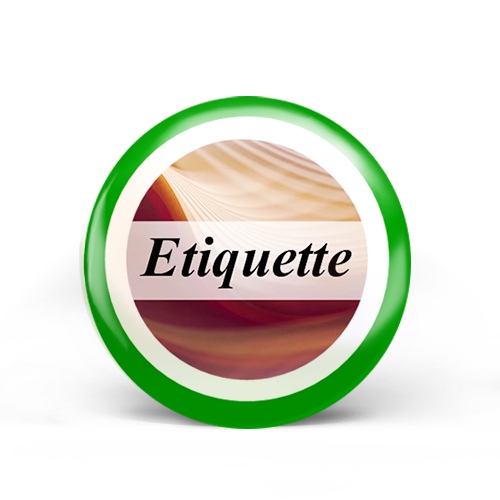 Etiquette Badge