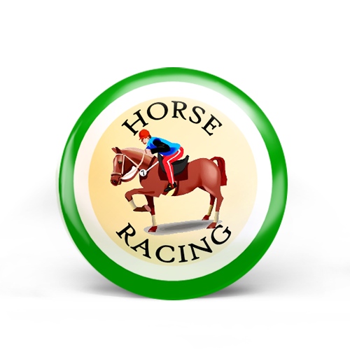 Horse Racing Badge