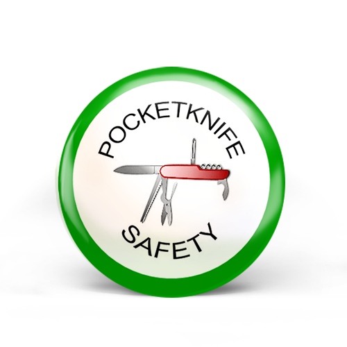 Pocket Knife Safety Badge