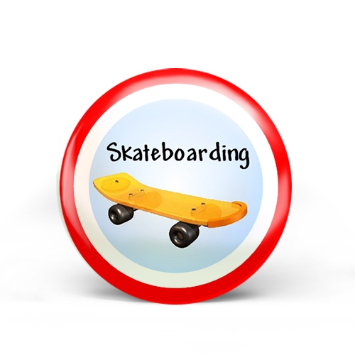 Skateboarding Badge