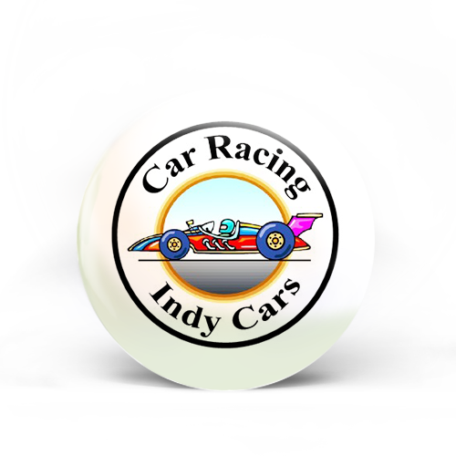 Car Racing Indy Cars Badge