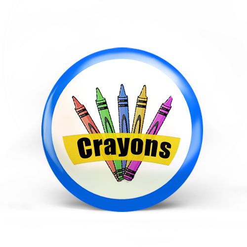 Crayons Badge