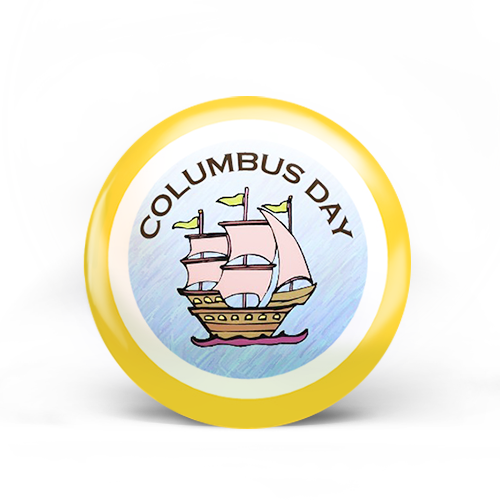 Columbus Day Badge